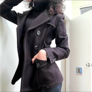 Military wool coat